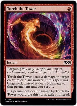 MTG Wilds of Eldraine Torch the Tower (Common) - Image 1