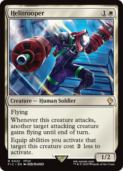 MTG magic 1x Heilitrooper SURGE FOIL (M/NM) Commander Final Fantasy - Image 1