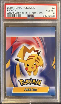 2004 Topps Pokemon Advanced Challenge Pikachu Pop-Ups #4 - PSA 8 - Image 1