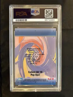 2004 Topps Pokemon Advanced Challenge Pikachu Pop-Ups #4 - PSA 8 - Image 2