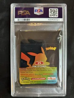 2006 Pokemon Lamincards Pikachu #25 - PSA 9 - POP 3 - Image 2