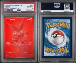 2025 Pokemon Black Bolt Victini PSA 10 #171 - Image 2