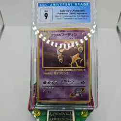 Sabrina's Alakazam Pokemon 1999 Holo Gym 2 Challenge Japanese 065 CGC 9 Mint - Image 1
