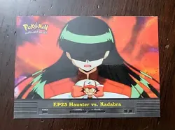 LP! Pokemon Topps EP23 Haunter vs. Kadabra TV Animation Blue Logo - Image 1