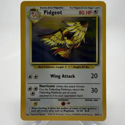 Pokemon Pidgeot 8/64 Jungle Holo Rare WOTC 1999 Vintage Unlimited - Image 1