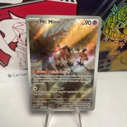 Pokemon Mr. Mime Illustration Rare Full Art Holo 179/165 Scarlet & Violet 151 - Image 1