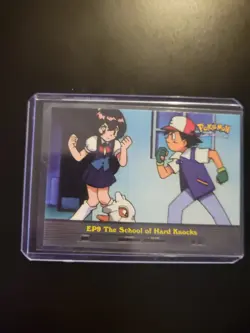Topps Pokemon Ep 9 The School Of Hard Knocks TV Animation (Blue Logo) - Image 1