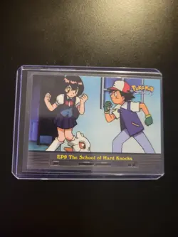Topps Pokemon Ep 9 The School Of Hard Knocks TV Animation (Blue Logo) - Image 3