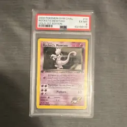 Pokemon Gym Challenge Rocket's Mewtwo 14/132 Holo 1st Ed PSA 6 - Image 1