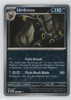 Umbreon Reverse Foil Pokemon Prismatic Evolutions PRE #059 - Image 1