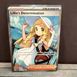 Lillie's Determination 169/132 - Pokemon TCG ME01 Mega Evolution Full Art - NM - Image 1