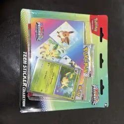 Pokemon TCG: Prismatic 3 Pack Blister Tech Sticker Collection sylveon & leafeon - Image 3