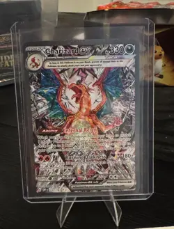 Charizard ex Ultra Rare Full Art Holo Obsidian Flames Pokemon 223/197 - Image 1