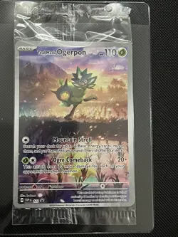 Teal Mask Ogerpon - SVP123 Twilight Masquerade ETB Black Star Promo Sealed - Image 1