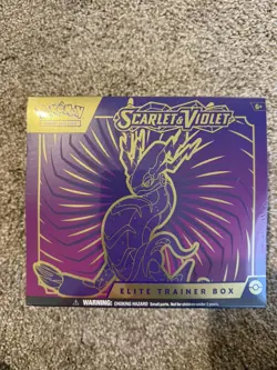 Pokemon Scarlet and Violet Base Elite Trainer Box ETB Miraidon SEALED 820650853418 - Image 1