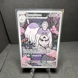 Pokemon Houndstone SV2a 145/SV2a Illustration Rare 140 HP Psychic Stage 1 EN - Image 1