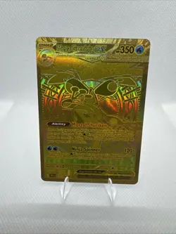 2026 Pokemon Mega Greninja ex Gold Hyper Rare 122/086 Chaos Rising NM - Image 1