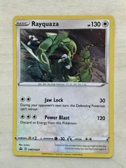Pokemon TCG Rayquaza SWSH029 Black Star Promo NM - Image 1
