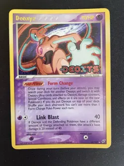 Deoxys REVERSE HOLO Stamped Normal Forme 16/107 EX Deoxys Pokemon 2005 LP/NM - Image 4