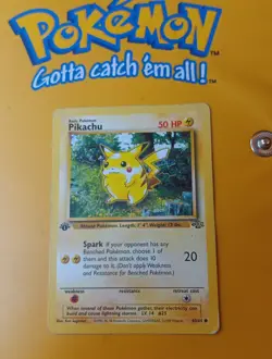 1999 Pokemon TCG Pikachu Jungle Set 60/64 Common 1st Edition Red Cheeks - Image 2