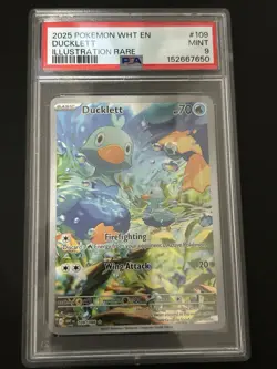 Pokemon ‘Ducklett 109/086’ PSA 9 MINT New Slab! - Image 1