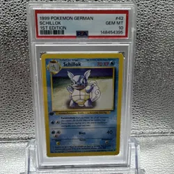 Pokemon PSA 10 Wartortle / Schillok 1st Edition German Base Set - Image 1