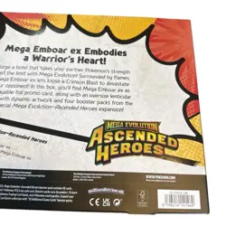 Pokemon TCG Ascended Heroes Mega Emboar Ex Box 4 Booster Packs New Sealed - Image 4