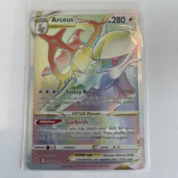 Pokemon TCG Brilliant Stars - Arceus VSTAR 176/172 Secret Rare Rainbow NM! - Image 1