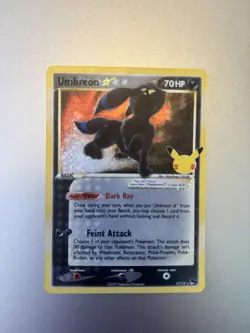 Pokemon Umbreon Star 17/17 Classic Collection Holo Celebrations HP70 EN - Image 1