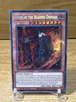Yu-Gi-Oh! Queen of The Blazing Domain MP25-EN147 Secret Rare 1st Ed NM - Image 1