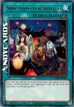 ARRESTATO PER SBAGLIO • (Mistaken Arrest) • Rara Oro • MAGO IT080 • 1Ed • Yugioh - Image 1