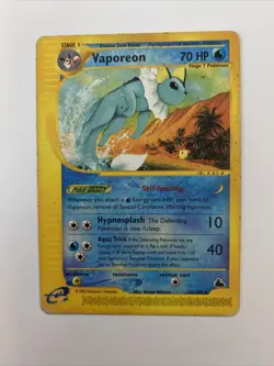 Vaporeon 33/144 SKYRIDGE Non Holo Rare E Series WOTC Pokemon Cards - Image 1