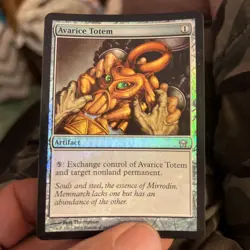 Avarice Totem FOIL Fifth Dawn NM Artifact Uncommon MAGIC MTG CARD - Image 1