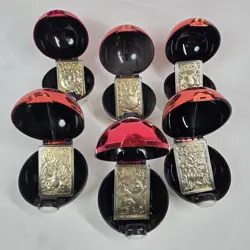 1999 Pokemon Gold Plated 23K Trading Cards Burger King Promo Complete Set of 6 - Image 1