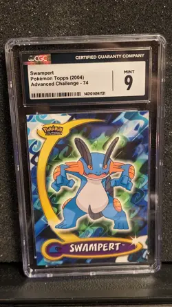 CGC 9 Swampert #74 Pokemon Topps Advanced Challenge 2004 - Image 1