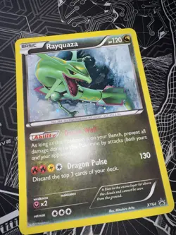 JUMBO/OVERSIZED (EU Exclusive) Rayquaza XY64 Pokemon Promo Card NM/LP - Image 1