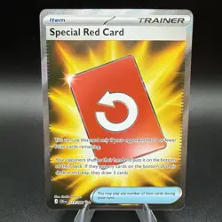 Special Red Card 113/086 Ultra Rare ME04: Chaos Rising Pokemon TCG Card MINT - Image 1