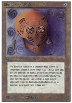 MTG English Illusionary Mask Heavy Play Normal Unlimited - Image 1