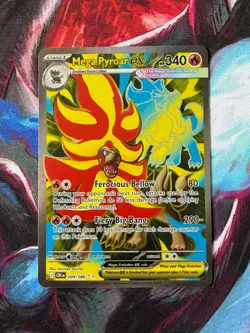 Pokemon TCG Mega Pyroar ex 099/086 Chaos Rising Ultra Rare Pokemon Card - NM - Image 1