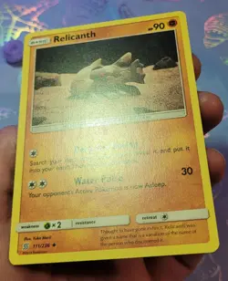 Relicanth 111/236 Unified Minds Yuka Morii Clay Art Pokemon Card NM - Image 4