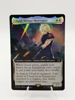 Cloud, Midgar Mercenary - Extended Art - Foil - 427 - Final Fantasy (FIN) MTG - Image 1