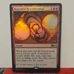 Magic: The Gathering Repeated Reverberation Foil Instant Rare Core Set 2020 Red - Image 1