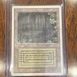 Magic: The Gathering Bayou Revised Edition Rare Land Black Green Jesper Myrfors - Image 1