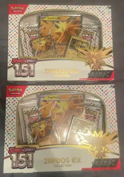 Pokemon 151 Zapdos EX Collection - 2 Box Lot - Factory Sealed - Image 1