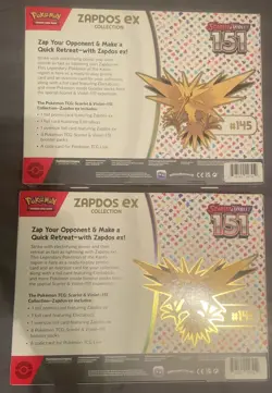 Pokemon 151 Zapdos EX Collection - 2 Box Lot - Factory Sealed - Image 2