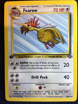 Fearow 36/64 Jungle 1st Editon Pokemon English Vintage WOTC Era 1999 - Image 1