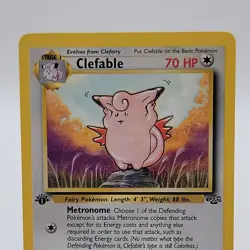 Pokemon WOTC Clefable 1st Edition 17/64 Jungle Regular 1999 English LP - Image 2