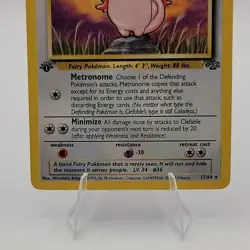 Pokemon WOTC Clefable 1st Edition 17/64 Jungle Regular 1999 English LP - Image 3