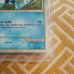 RARE!! Pokemon Suicune HGSS21 Black Star Promo 2010 Cosmo Holo LP/NM ! AWESOME - Image 5