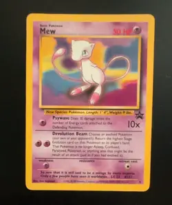 Pokemon TCG: MEW #8 2000 WotC Pokemon League Black Star Promo NM - Image 1